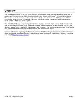 UnitedHealth Group EDI 834 Companion Guide | PDF | Electronic Data ...