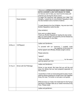 Annual Dinner Emcee Script | PDF | Leisure
