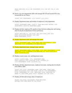 HR Schema SQL Practice Questions | PDF | Oracle Database | Information ...