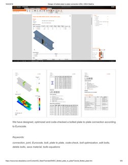 Bolted Plate Connection Design Tutorial | PDF | Structural Steel | Screw