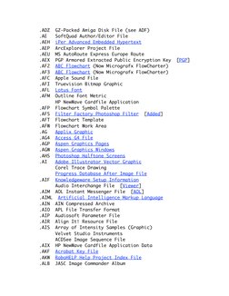 .ADZ  GZ-Packed Amiga Disk File (see ADF) 
  .AE   SoftQuad Author/Editor File 
  .AEH  iPer Advanced Embedded Hypertext