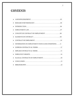 CONTENTS

ACKNOWLEDGEMENT……………………………………………….…….03

RESEARCH METHEDOLOGY…………………………………………........04

INTRODUCTION……………………………