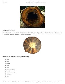 3/24/2018
Types of Defects in Timber as a Construction Material
https://theconstructor.org/building/types-of-defects-in-timbe
