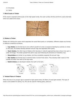3/24/2018
Types of Defects in Timber as a Construction Material
https://theconstructor.org/building/types-of-defects-in-timbe