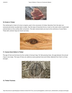 3/24/2018
Types of Defects in Timber as a Construction Material
https://theconstructor.org/building/types-of-defects-in-timbe