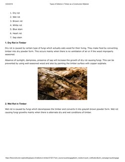 3/24/2018
Types of Defects in Timber as a Construction Material
https://theconstructor.org/building/types-of-defects-in-timbe