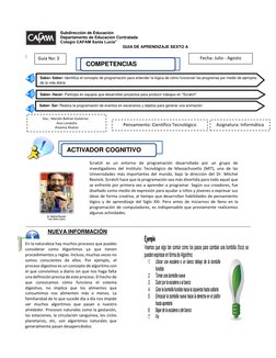 ACTIVADOR COGNITIVO
COMPETENCIAS
 
Subdirección de Educación  
Departamento de Educación Contratada  
Colegio CAFAM Santa Luc