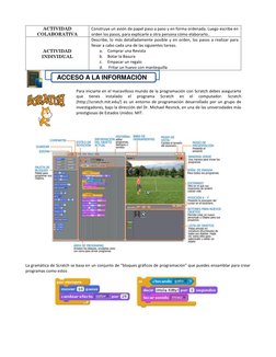 ACCESO A LA INFORMACIÓN
ACTIVIDAD 
COLABORATIVA 
Construye un avión de papel paso a paso y en forma ordenada. Luego escribe e