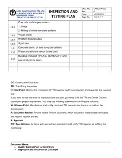 v  
              CREC CONSTRUCTION PTE LTD 
              11 MANDAI STATE #07-04 EDLIX 
              SINGAPORE 729908