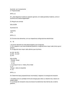 Aumenta  son inversamente 
Z  Proporcionales 
 
RPTA.: B 
 
22. ¿Qué diagrama muestra la variación general, en la tabla perió
