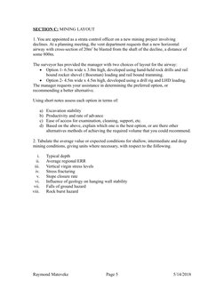 Strata Control Exam Questions Overview | PDF | Strength Of Materials ...