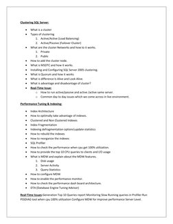 SQL Server DBA Training Guide | PDF | Business | Technology & Engineering