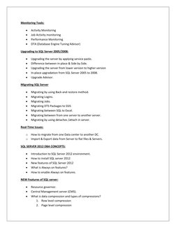 SQL Server DBA Training Guide | PDF | Business | Technology & Engineering