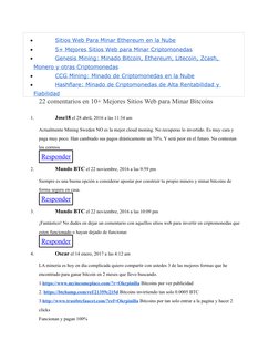 
Sitios Web Para Minar Ethereum en la Nube (http://www.mundobtc.com/sitios-web-para-minar-ethereum-en-la-nube/)

5+ Mejores