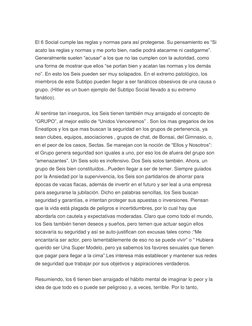 El 6 Social cumple las reglas y normas para así protegerse. Su pensamiento es “Si 
acato las reglas y normas y me porto bie