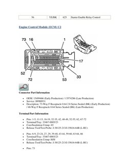 GM ECM Connector Pinout Details | PDF | Electrical Connector ...