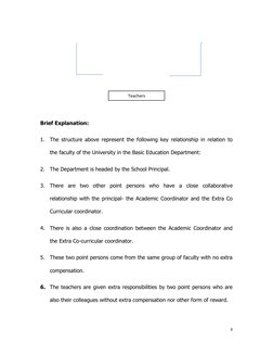 9 
 
 
 
 
 
 
 
 
Brief Explanation:  
1. The structure above represent the following key relationship in relation to 
the