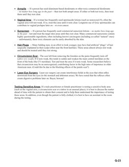 Q-23
• Armpits  -- If a person has used aluminum-based deodorants or other toxic commercial deodorants 
– no matter how long