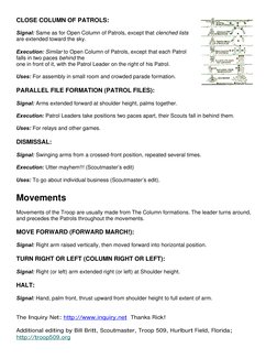 Scout Drill Commands and Formations | PDF | Scouting | Violence