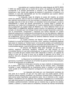 3 
 
                          Las piedras son nuestras células las cuales después de SIETE AÑOS 
Y MAS han debido pasar por