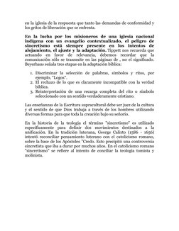 en la iglesia de la respuesta que tanto las demandas de conformidad y 
los gritos de liberación que se enfrenta. 
En la lucha