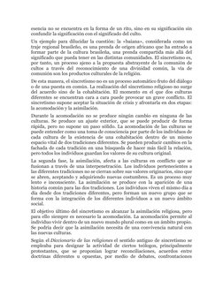 esencia no se encuentra en la forma de un rito, sino en su significación sin 
confundir la significación con el significado d