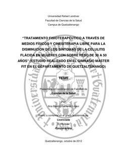 Universidad Rafael Landívar 
Facultad de Ciencias de la Salud 
Campus de Quetzaltenango 
 
 
“TRATAMIENTO FISIOTERAPÉUT