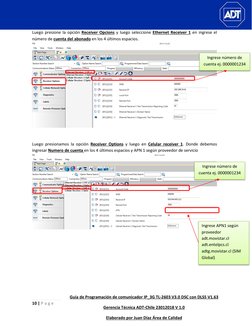 10 | P a g e  
 
Guía de Programación de comunicador IP_3G TL-2603 V3.0 DSC con DLS5 V1.63 
Gerencia Técnica ADT-Chile 2301
