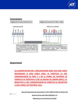 6 | P a g e  
 
Guía de Programación de comunicador IP_3G TL-2603 V3.0 DSC con DLS5 V1.63 
Gerencia Técnica ADT-Chile 23012
