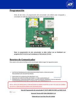 7 | P a g e  
 
Guía de Programación de comunicador IP_3G TL-2603 V3.0 DSC con DLS5 V1.63 
Gerencia Técnica ADT-Chile 23012