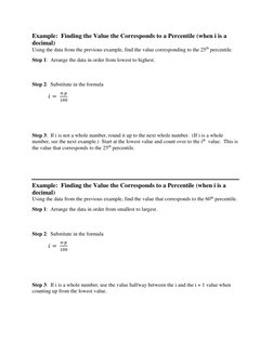 Decile In Statistics Test Example Percentiles, Quartiles, and Deciles Guide | PDF | Percentile ...
