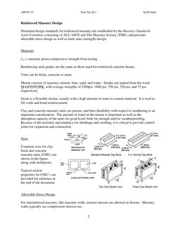 Reinforced Masonry Design Standards | PDF | Bending | Masonry