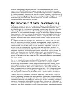 university management economic strategies. Although training is the most natural
outgrowth of real-world needs and computer g