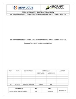 HV Cable Termination Method Statement | PDF | Wire | Electrical Connector