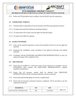 Light Fixture Installation Method Statement | PDF | Engineering | Business
