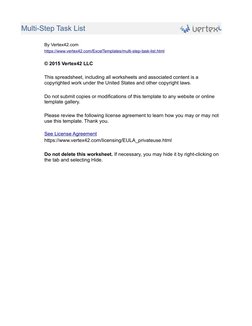 Multi-Step Task List
By Vertex42.com
© 2015 Vertex42 LLC
https://www.vertex42.com/licensing/EULA_privateuse.html
https://www.