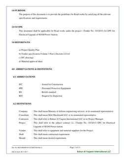 Road Works Method Statement for MAM Project | PDF | Construction ...