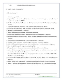 Road Works Method Statement for MAM Project | PDF | Construction ...