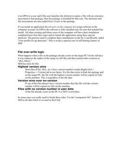 (via GPO) to a user and if the user launches the shortcut or opens a file with an extension 
associated to that package, then