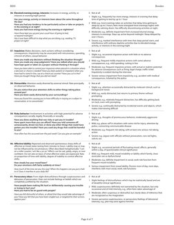 BISS
Bowden 
Page 6 of 7
36.	 Elevated evening energy, interests: Increases in energy, activity, or 
interests in evening/ni