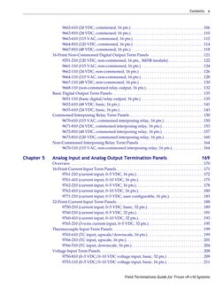 Contents
v
Field Terminations Guide for Tricon v9–v10 Systems
9662-610 (24 VDC, commoned, 16 pts.)  . . . . . . . . . . . . .