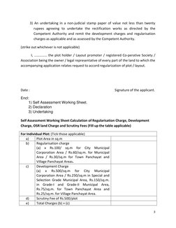 Application for Plot Regularisation in TN | PDF | Money | Banking