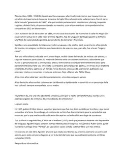 (Montevideo, 1886 - 1914) Destacada poetisa uruguaya, adscrita al modernismo, que inauguró con su 
obra lírica la trayectoria