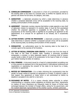 Forms of Diplomatic Correspondence | PDF | Ambassador | Diplomatic ...