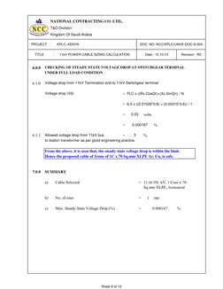 11kV Cable Sizing and Calculation Guide | PDF | Electrical Resistivity ...