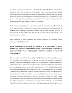 En relación a lo expresado en el último párrafo del artículo 46-A del Código en comento se 
desprende que carece completament