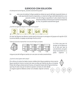 EJERCICIO CON SOLUCIÓN 
Al sobreponer las dos figuras, ¿Quedan exactamente iguales? 
 
En 
este caso al analizar la figura