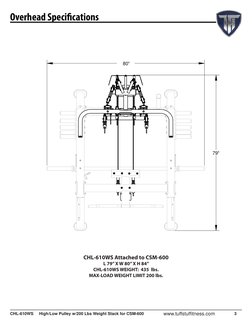 High/Low Pulley System (CHL-610WS) Owner's Manual | PDF | Nut