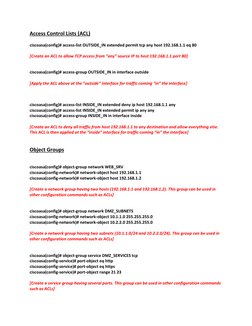 Cisco ASA Firewall Commands Cheat Sheet | PDF | Ip Address | Computer ...