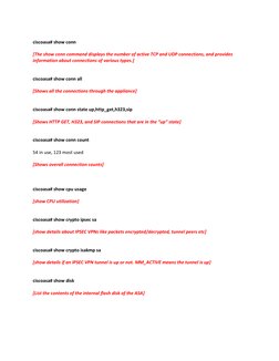 Cisco ASA Firewall Commands Cheat Sheet | PDF | Ip Address | Computer ...